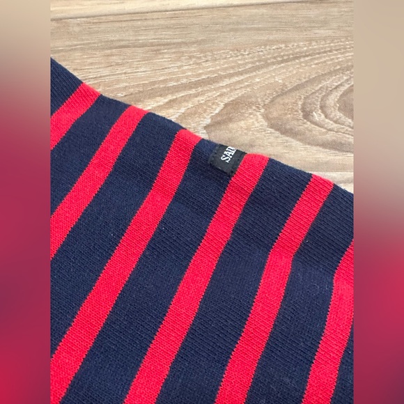 Saint James Women’s Breton Stripe Long Sleeve 100% Cotton Top Red Navy Size M - Picture 5 of 13